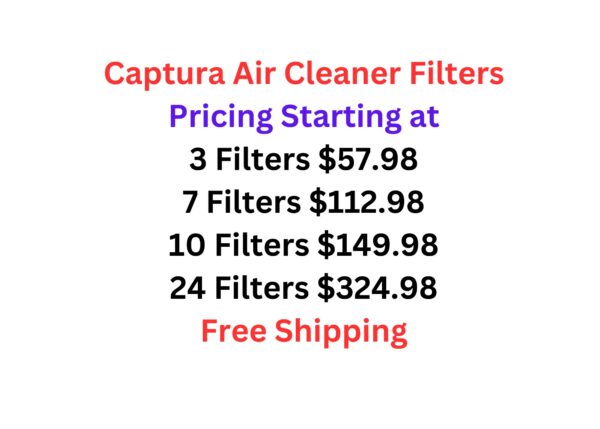 Captura Air Cleaner Filters Pricing