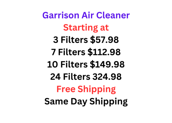 Garrison Air Cleaner Pricing