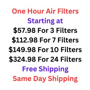 One Hour Air Filters Pricing
