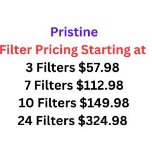Pristine Filter Pricing